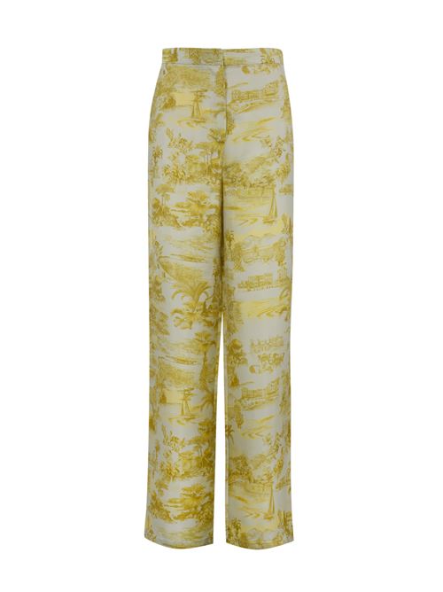 Pantalone Zeus in twill stampato Grigio/Giallo MAX MARA STUDIO | 2516131051600002